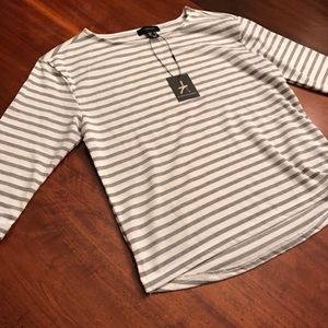 NWT 3/4 sleeve striped shirt